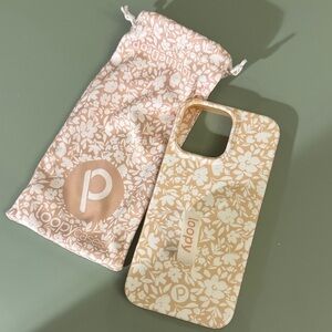 Loopy Case Beige Floral Phone Case iPhone 16 pro max